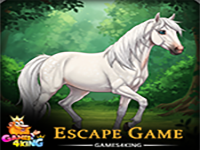 Majestic White Mare Rescue - Play Free Online Escape Game