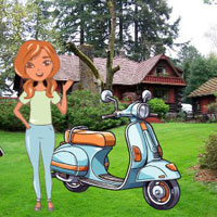 Reeta Seeking Her Vespa