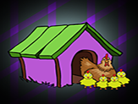 Hen Family Rescue From Small Purple House - Play Free Online Escape Game