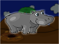 The Hippopotamus Escapes From The Cave - Play Free Online Escape Game