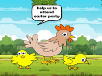 Chick Family Attends Easter Party - Play Free Online Escape Game