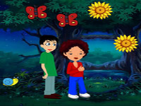 Sibs Escaped Dark Jungle - Play Free Online Escape Game