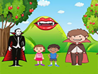 Kids Escaped Vampires Garden - Play Free Online Escape Game