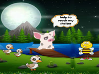 Piggy Gets Back To Shelter - Play Free Online Escape Game