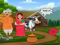 Village Couple Missed Calf - Play Free Online Escape Game