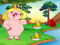 Girl Piggy Reach The Hut - Play Free Online Escape Game