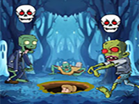 Girl Escape Zombies Surrounding - Play Free Online Escape Game