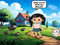 Girl Questing For Stolen Bicycle - Play Free Online Escape Game