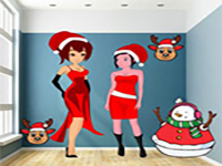 Girls Go To The Christmas Party - Play Free Online Escape Game