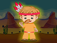 Give The Chicken Leg Piece To Hungry Trib Boy - Play Free Online Escape Game