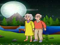 Old Couple Escape Night Forest - Play Free Online Escape Game