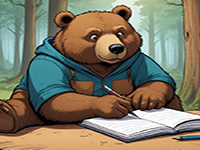 Smart Writer Bear Rescue - Play Free Online Escape Game