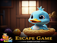 Smiling Blue Duckling Escape - Play Free Online Escape Game