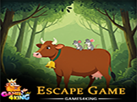 Energetic Brown Cow Escape - Play Free Online Escape Game