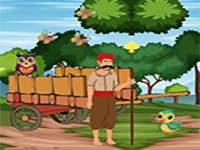 Locate The Farmer Cart Bull - Play Free Online Escape Game