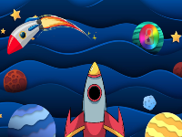 Rocket Descent Key - Play Free Online Escape Game