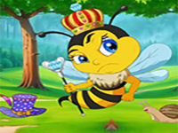 Honey Bee Queen Reaches Castle - Play Free Online Escape Game