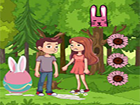 Couple Escaped Easter Land - Play Free Online Escape Game