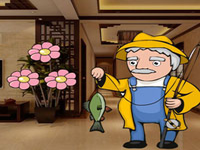 Granddad Ready To Caught Fish - Play Free Online Escape Game