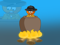 Orange Color Forest Officer Rescue - Play Free Online Escape Game