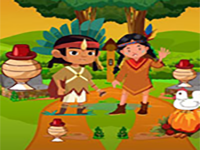 Tribes Gather For Thanksgiving Party - Play Free Online Escape Game