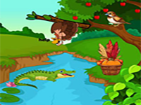 Crocodile Surrounding The Turkey - Play Free Online Escape Game