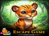 Striped Baby Beast Rescue - Play Free Online Escape Game