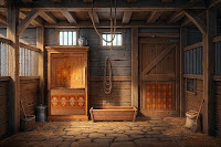 Farm House Old Horse Escape