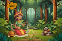 Help Snake Girl Collects Gems
