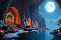 Moonlit Cave Escape