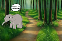Provide Food Starving Elephant