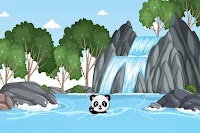 Rescue River Fall Down Panda