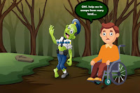 Scary Land Disabled Boy Escape