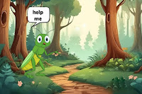 Spot the Grasshopper Kid