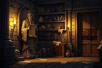 Statue Temple Sculptor Escape