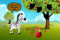 Zebra Discovers the Foal